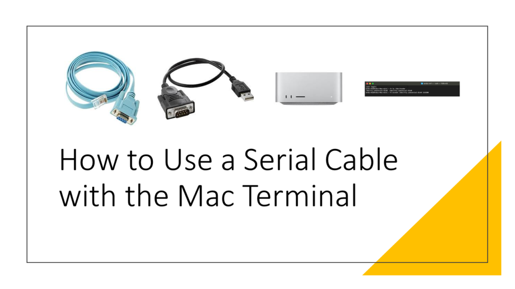 How to Use a Serial Cable with the Mac Terminal – vAndu