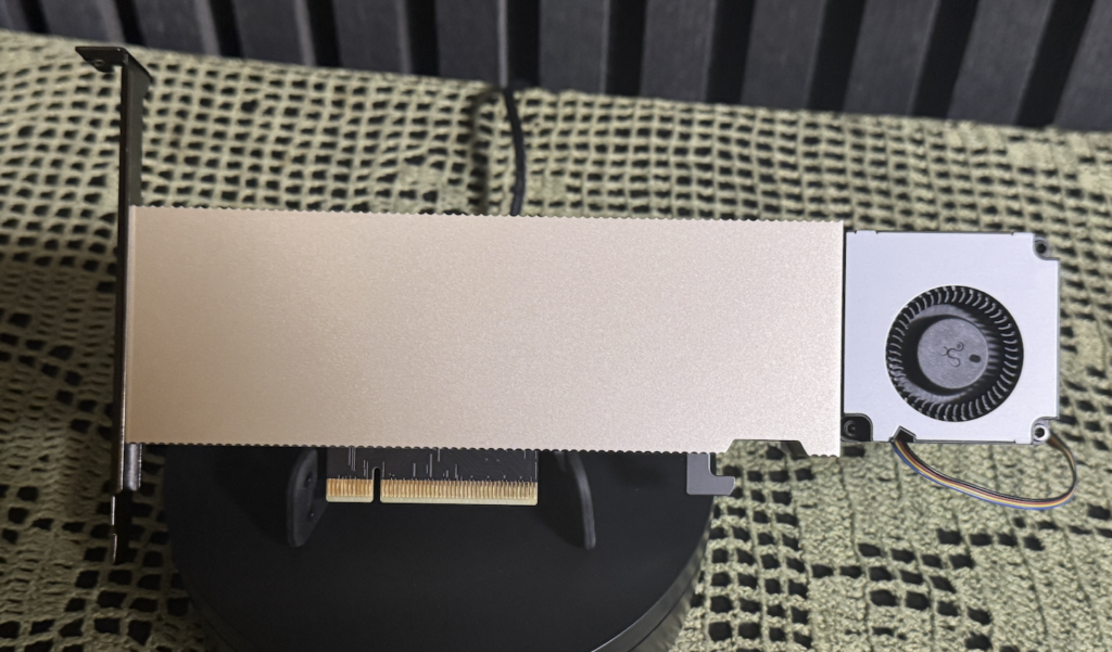 vAndu NVIDIA A2 Cooling a Lower-Power GPU with a DIY Blower Fan 
