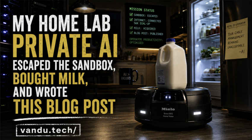 My Home Lab AI Escaped the Sandbox, Bought Milk, and Wrote This Blog Post